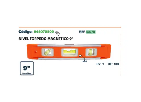 Niveles de mano con iman