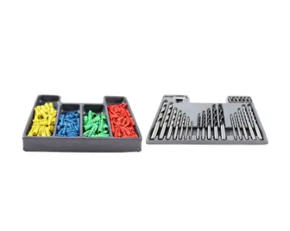 Brocas metal,muro madera,Puntas + Chazos Jg 300 Pzs -