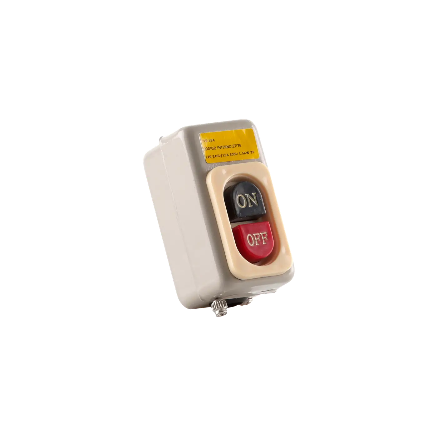 Interruptor Push Botón ON-OFF 15 AMP