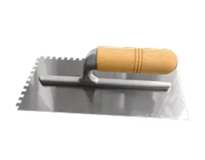 LLANA DENTADA 11"X 5" 1/4"X 6 REMACHES MANGO MADERA X 6MM