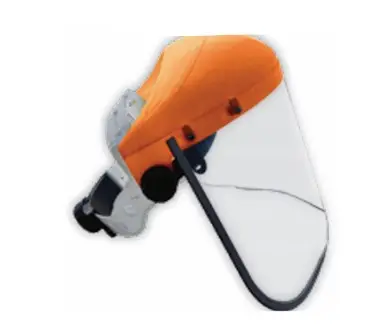 CARETA ESMERILADORA TRANSPARENTE BORDE EN ALUMINIO