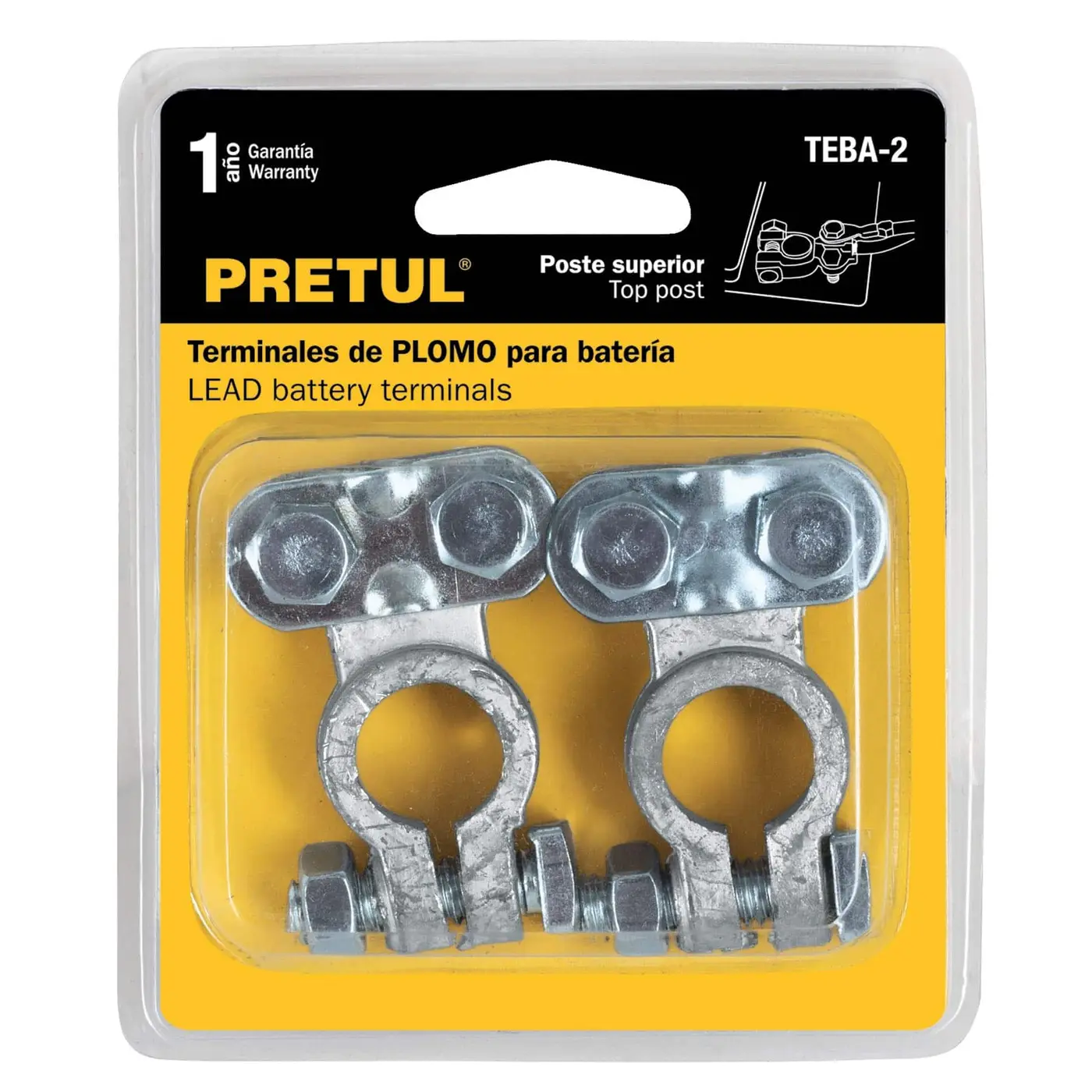 BLISTER 2 TERMINALES P/BATERIA